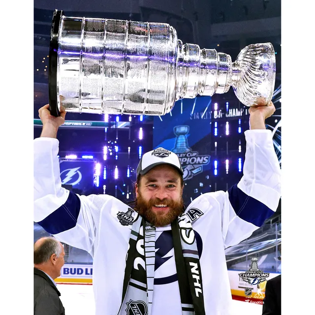 Brayden Point Tampa Bay Lightning Unsigned 2021 Stanley Cup Champions Raising Photograph