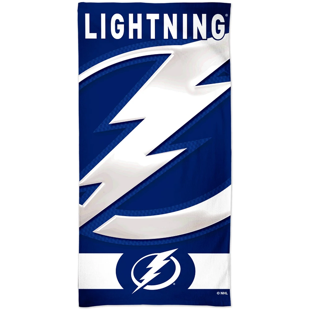 WinCraft Tampa Bay Lightning Serviette de plage Spectra 30 po x 60 po