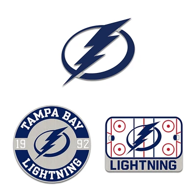 Pin de trois broches de collection WinCraft Tampa Bay Lightning