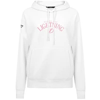 Women's Levelwear  White Tampa Bay Lightning Mother's Day Adorn Pullover Hoodie