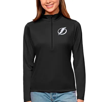 Men's Antigua White Tampa Bay Lightning Logo Victory Pullover Hoodie