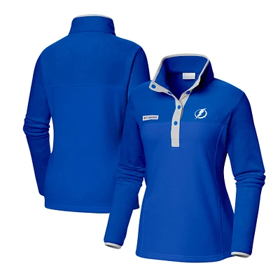 Veste bleue à demi-pression Columbia Lightning Benton Springs pour femme