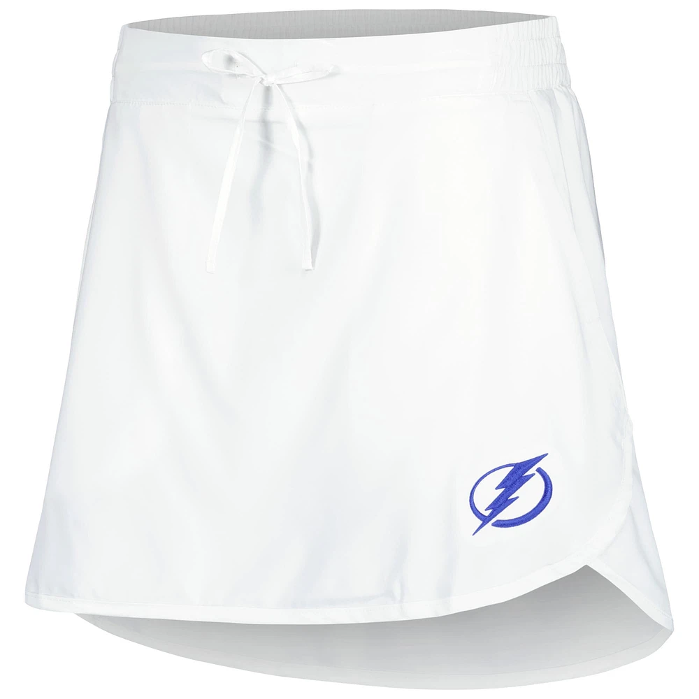 Jupe-short Omni-Wick Tampa Bay Lightning Lakewood Pines Columbia pour femme, blanche