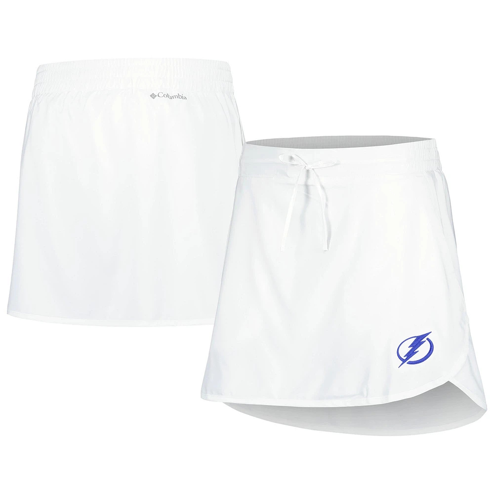 Women's Columbia White Tampa Bay Lightning Lakewood Pines Omni-Wick Skort