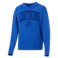 Sweat à capuche Concepts Sport bleu Tampa Bay Lightning Volley pour femmes