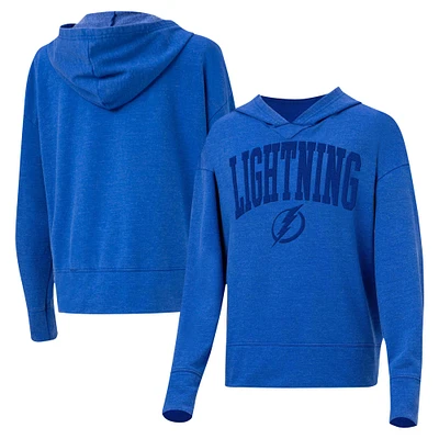 Sweat à capuche Concepts Sport bleu Tampa Bay Lightning Volley pour femmes