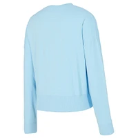 Sweat-shirt ton sur bleu clair Tampa Bay Lightning pour femme Concepts Sport