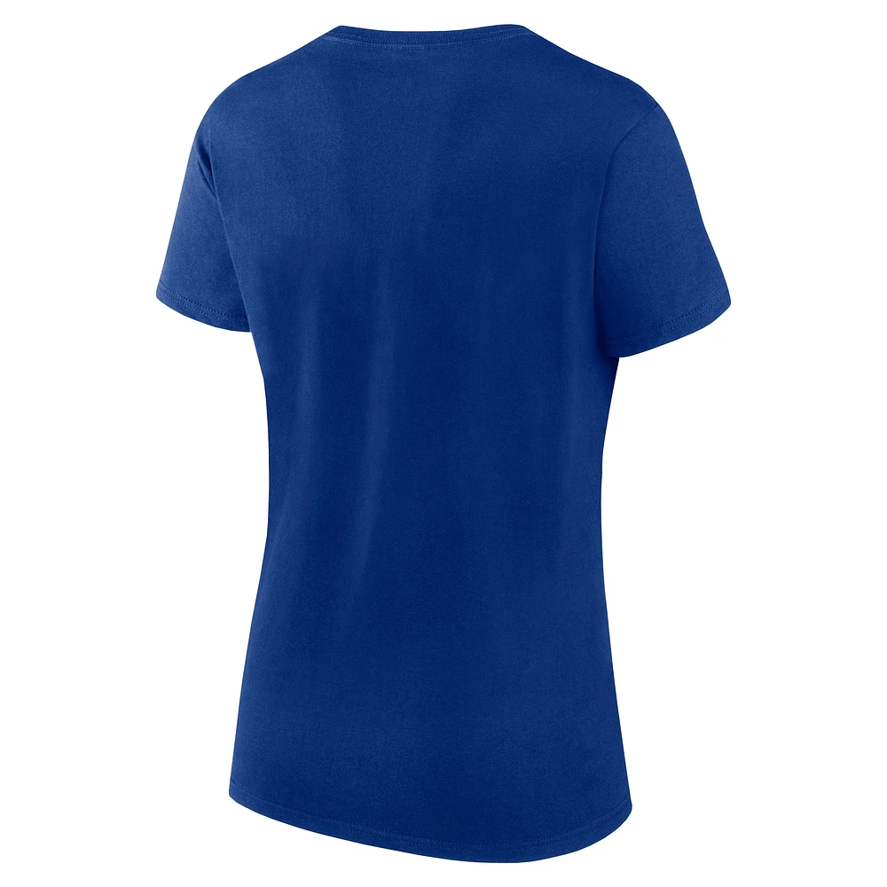 Women's Fanatics Blue Tampa Bay Lightning Risk Cotton T-Shirt