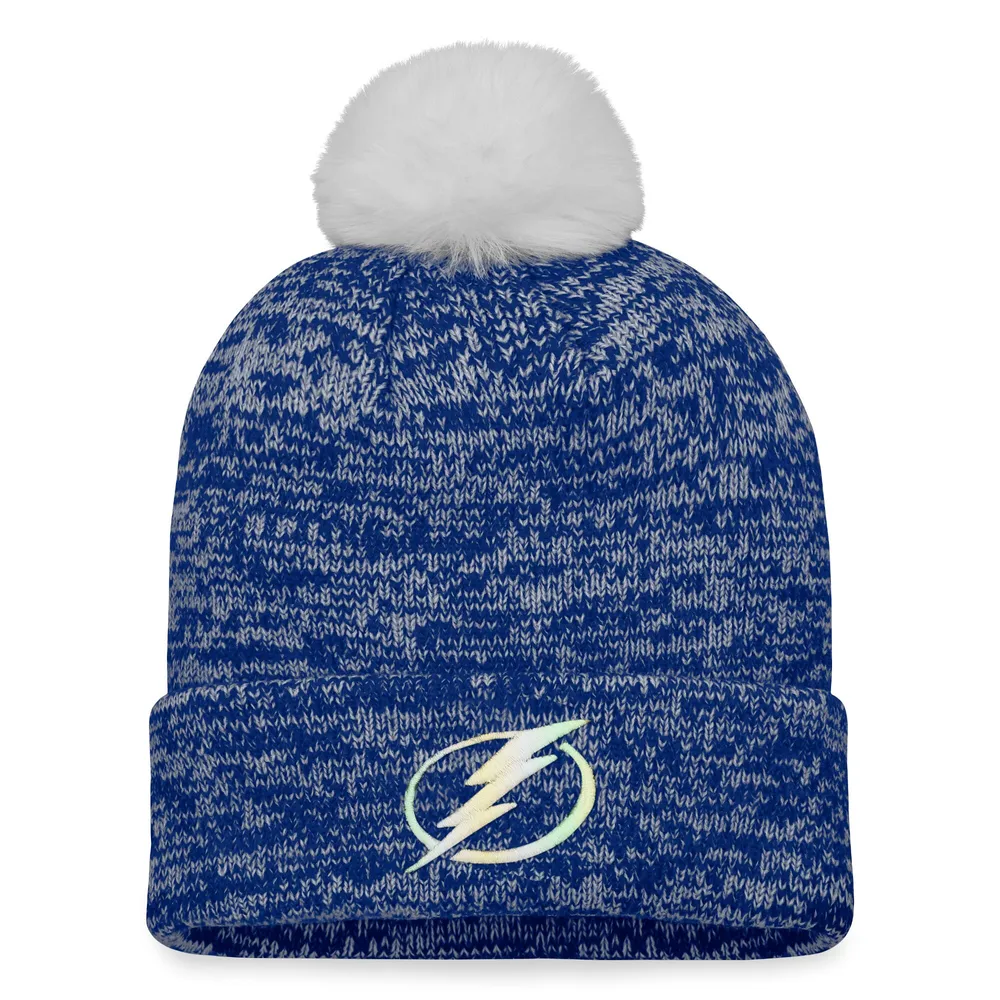 Lids Tampa Bay Lightning Fanatics Branded Women's Glimmer Cuffed Knit Hat  with Pom - Blue | The Shops at Willow Bend