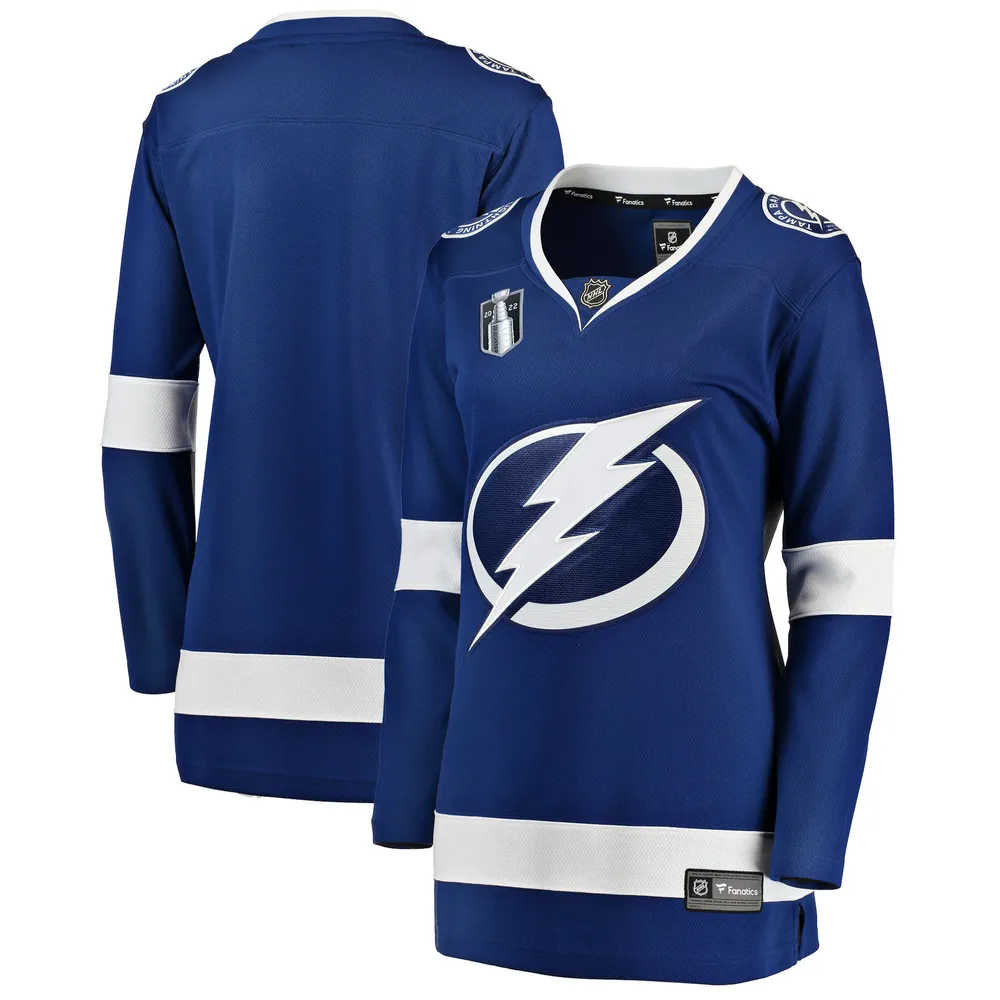 Lids Tampa Bay Lightning Fanatics Branded Women's Home 2022 Stanley Cup  Final Breakaway Jersey - Blue
