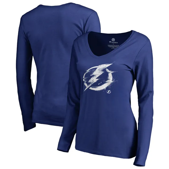 Lids Tampa Bay Lightning Fanatics Branded Women's Team Pride Logo V-Neck T- Shirt - White