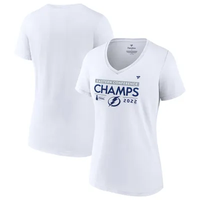 Fanatics Branded NBA Women's 2022 Eastern Conference Champions Boston Celtics Locker Room T-Shirt, Small, White