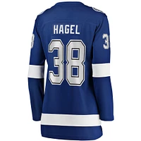 Maillot de joueur échappé à domicile Fanatics Brandon Hagel bleu Tampa Bay Lightning pour femmes