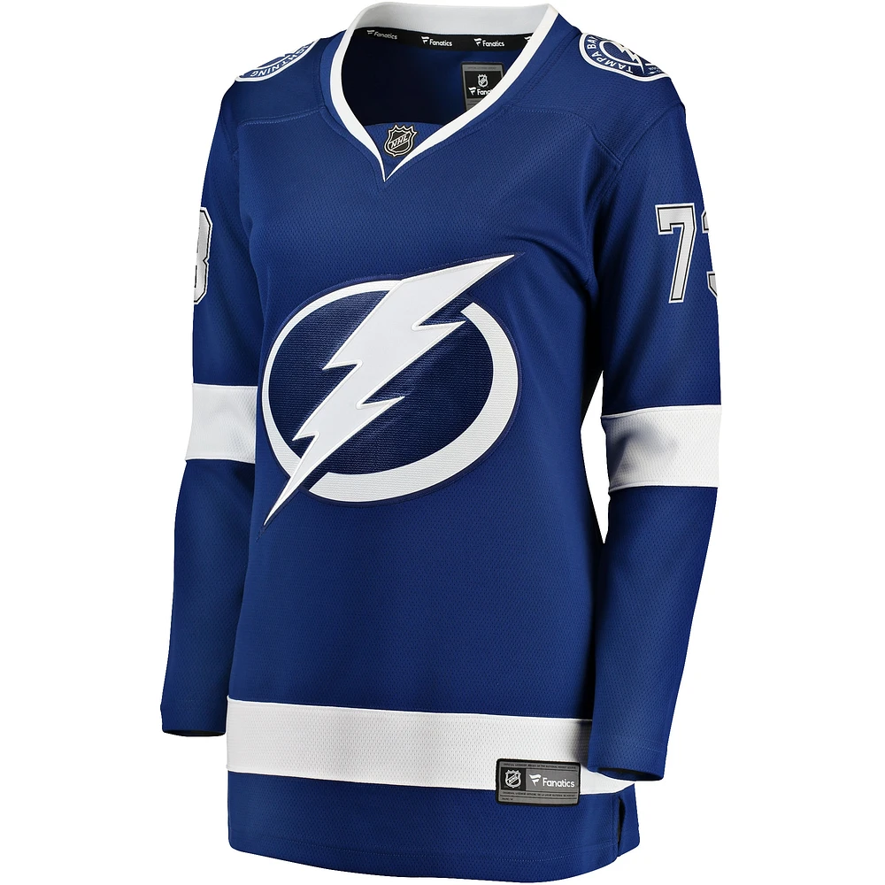 Maillot de joueur échappé à domicile Fanatics Conor Sheary bleu Tampa Bay Lightning pour femmes