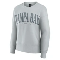 Women's Fanatics  Gray Tampa Bay Lightning Elements Flow Pullover Sweatshirt