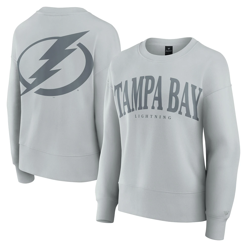 Sweat-shirt à capuche Fanatics gris Tampa Bay Lightning Elements Flow pour femme