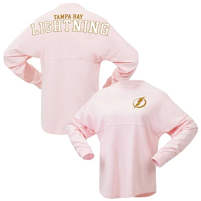 Women's Fanatics Pink Tampa Bay Lightning Spirit Jersey Long Sleeve T-Shirt