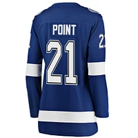 Maillot de joueur bleu Brayden Point Breakaway Fanatics Tampa Bay Lightning pour femmes