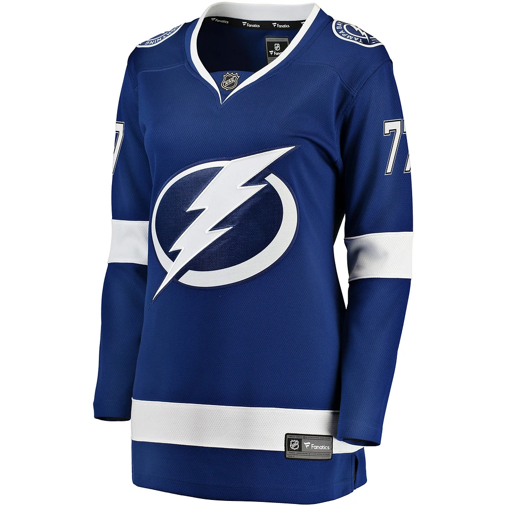 Maillot de joueur échappé premier du Lightning Tampa Bay Fanatics Victor Hedman, bleu, pour femmes