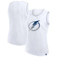 Débardeur Fanatics blanc Tampa Bay Lightning pour femme
