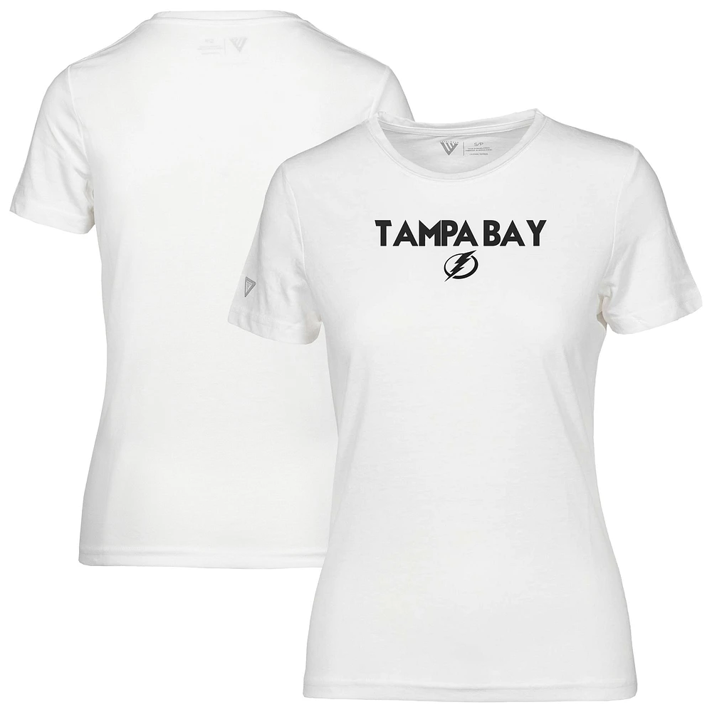 Women's Levelwear  White Tampa Bay Lightning Maddox City Capsule T-Shirt