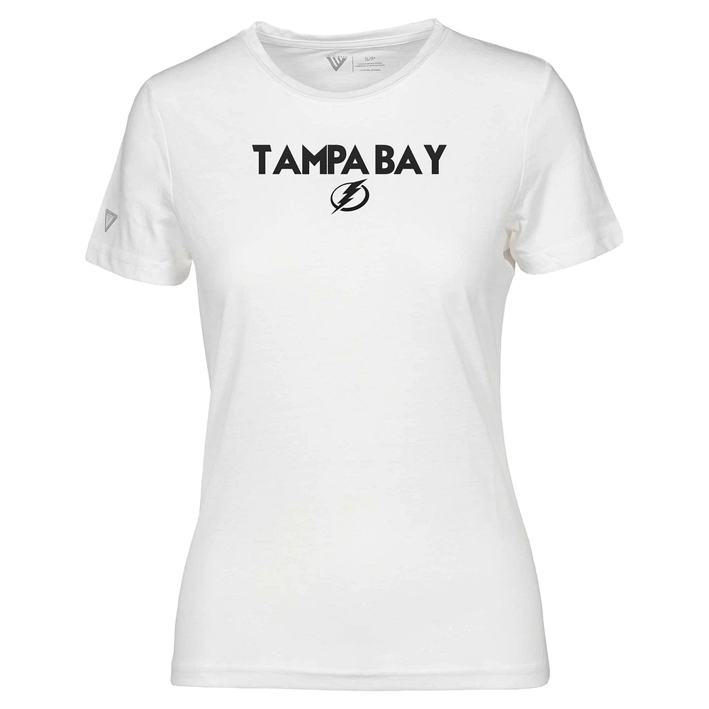 Women's Levelwear  White Tampa Bay Lightning Maddox City Capsule T-Shirt