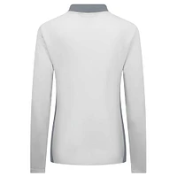 Women's Levelwear White Tampa Bay Lightning Moxie Insignia Core Quarter-Zip Top