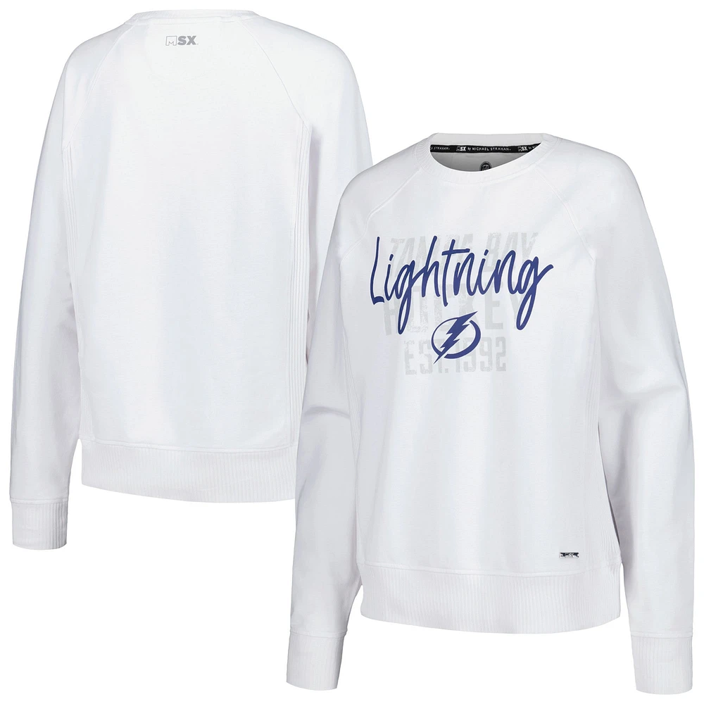 Sweat-shirt blanc MSX par Michael Strahan pour femmes du Lightning de Tampa Bay Millie