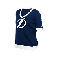 Women's New Era Blue Tampa Bay Lightning Game Day Rhinestuds T-Shirt