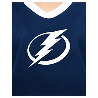 Women's New Era Blue Tampa Bay Lightning Game Day Rhinestuds T-Shirt