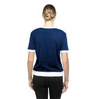 Women's New Era Blue Tampa Bay Lightning Game Day Rhinestuds T-Shirt