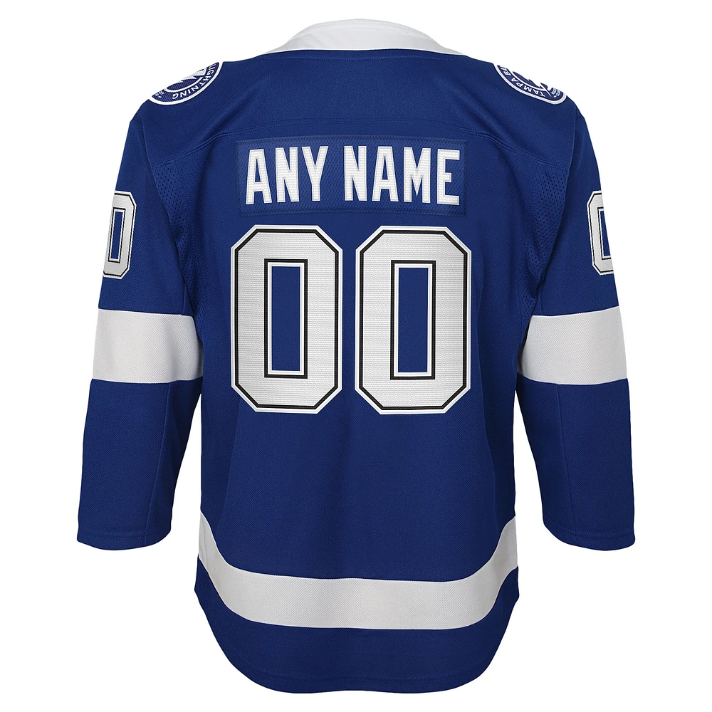 Youth Blue Tampa Bay Lightning 2020/21 Home - Custom Premier Jersey