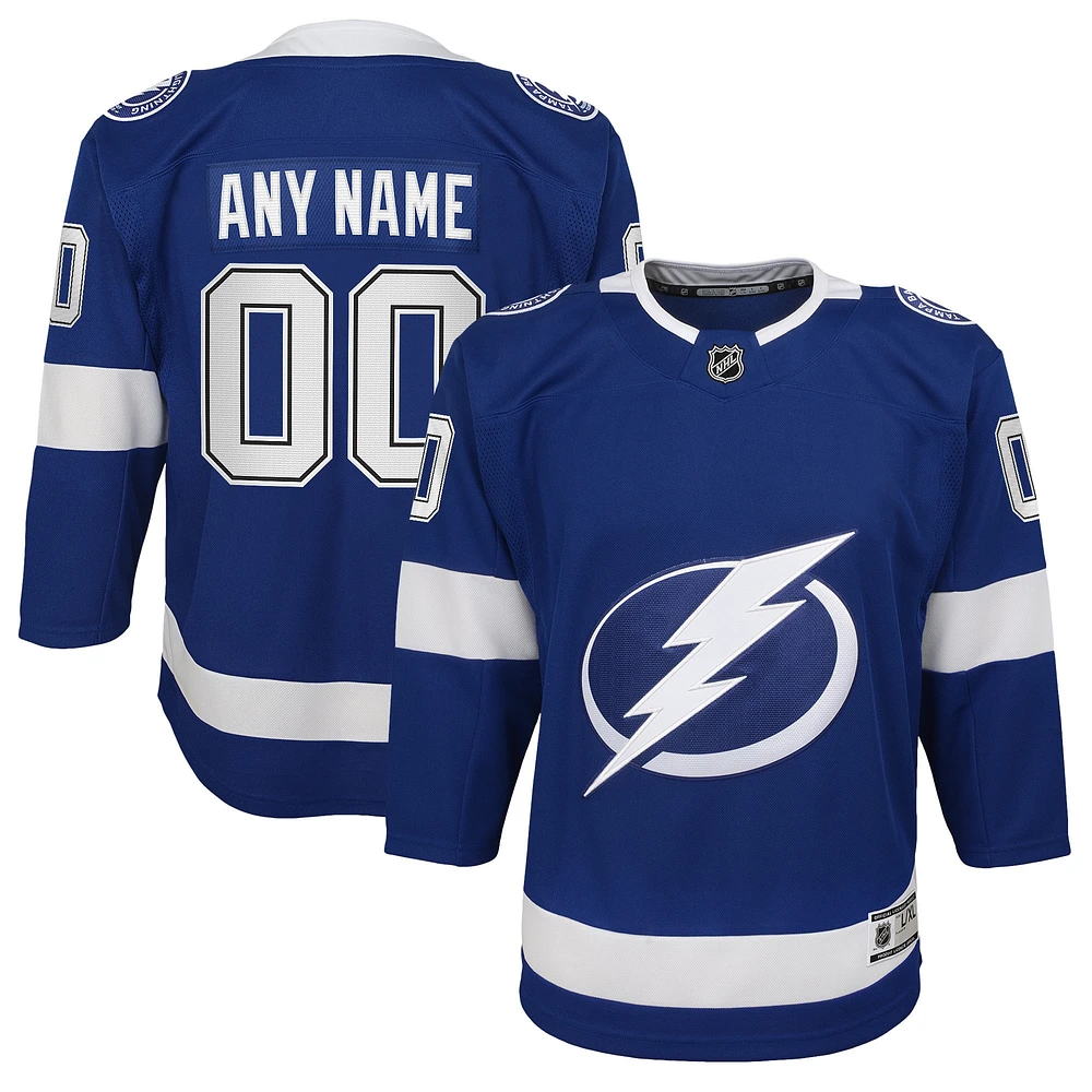 Youth Blue Tampa Bay Lightning 2020/21 Home - Custom Premier Jersey