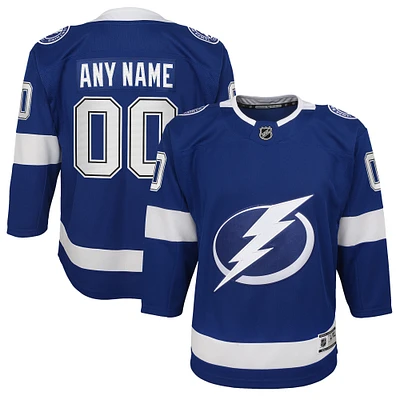 Youth Blue Tampa Bay Lightning 2020/21 Home - Custom Premier Jersey