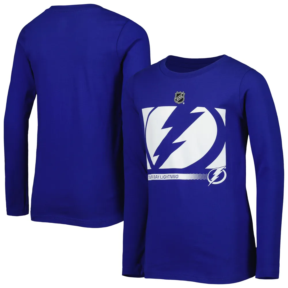 Lids Tampa Bay Lightning Youth Authentic Pro Secondary Logo Long Sleeve T- Shirt - Blue | The Shops at Willow Bend