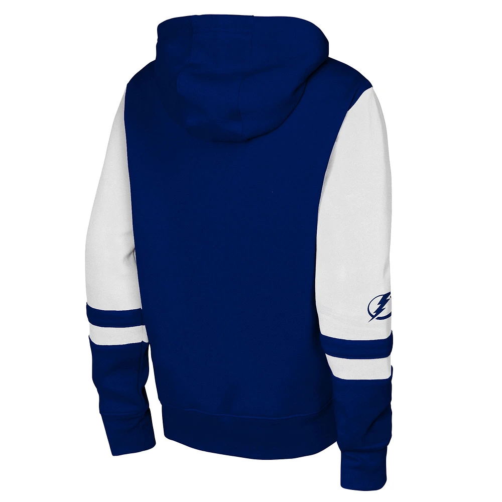 Youth Blue Tampa Bay Lightning Face Off Full-Zip Hoodie