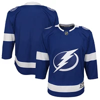 Maillot vierge Premier pour jeunes du Lightning de Tampa Bay bleu à domicile