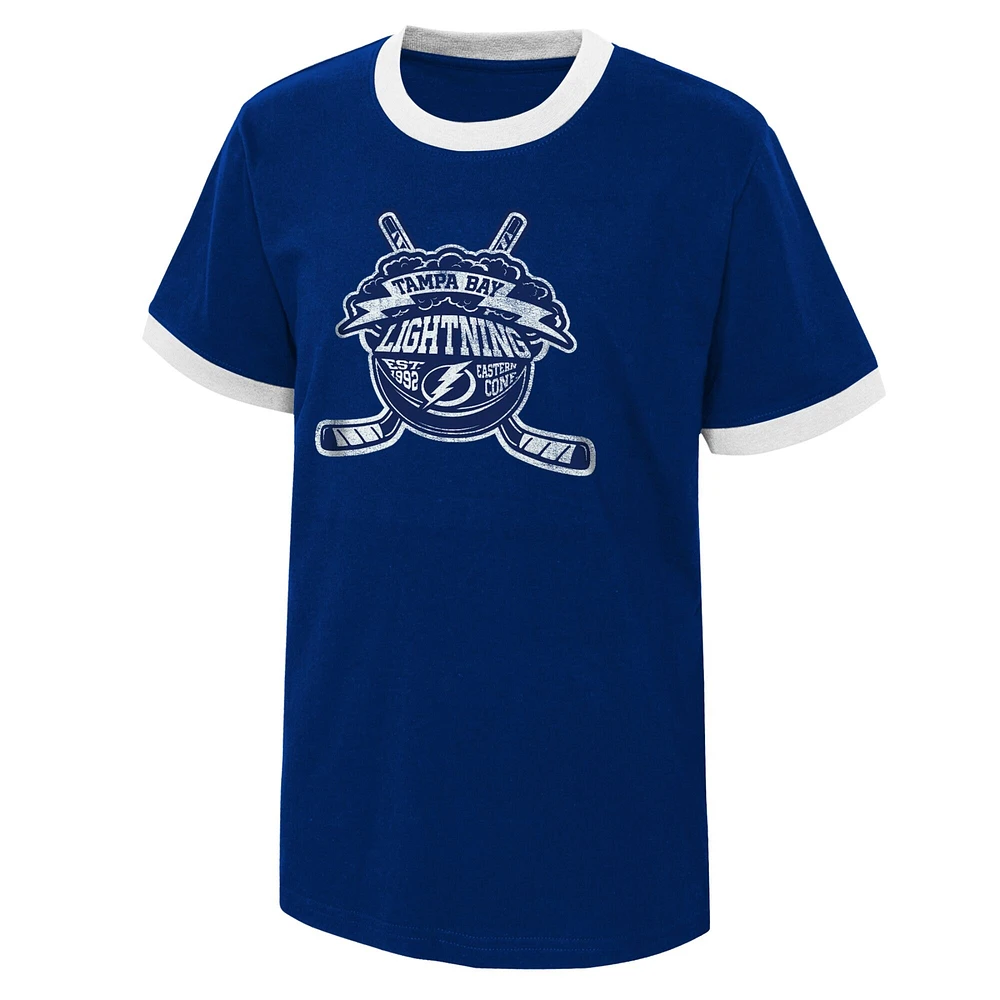 Youth Blue Tampa Bay Lightning Ice City T-Shirt