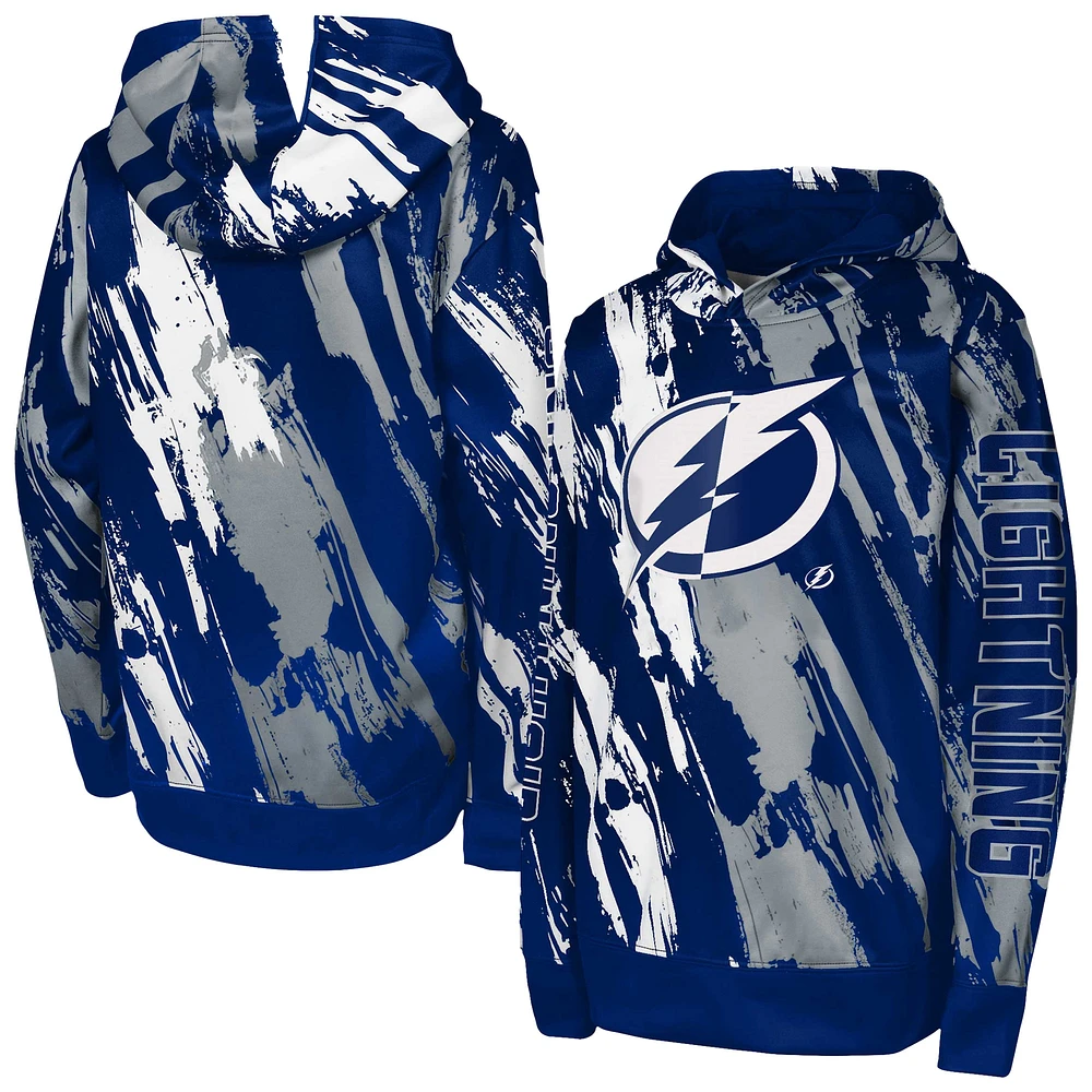 Sweat à capuche bleu pour jeunes Tampa Bay Lightning Master Snipe