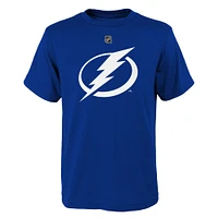 Youth Blue Tampa Bay Lightning Primary Logo T-Shirt