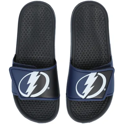 Tampa Bay Lightning FOCO Youth Colorblock Big Logo Legacy Slide Sandals