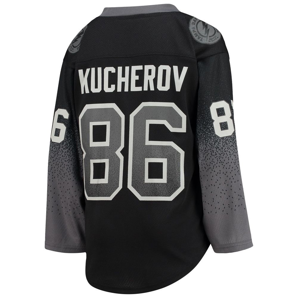 Outerstuff Youth Nikita Kucherov Black Tampa Bay Lightning Alternate  Replica Player Jersey