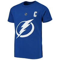 T-shirt bleu avec nom et numéro du joueur Lightning de Tampa Bay Steven Stamkos pour jeunes