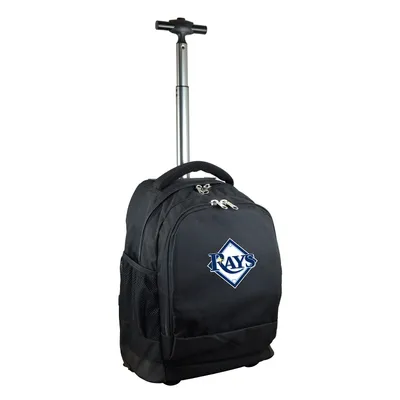 Tampa Bay Rays 19'' Premium Wheeled Backpack - Black