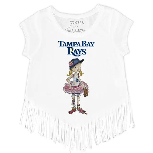 Youth Tiny Turnip Navy Tampa Bay Rays Stacked T-Shirt Size: Small