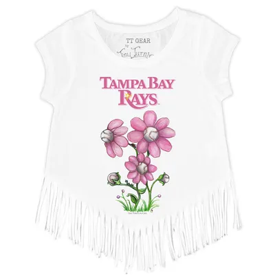 Lids Tampa Bay Rays Tiny Turnip Toddler Baseball Bow T-Shirt