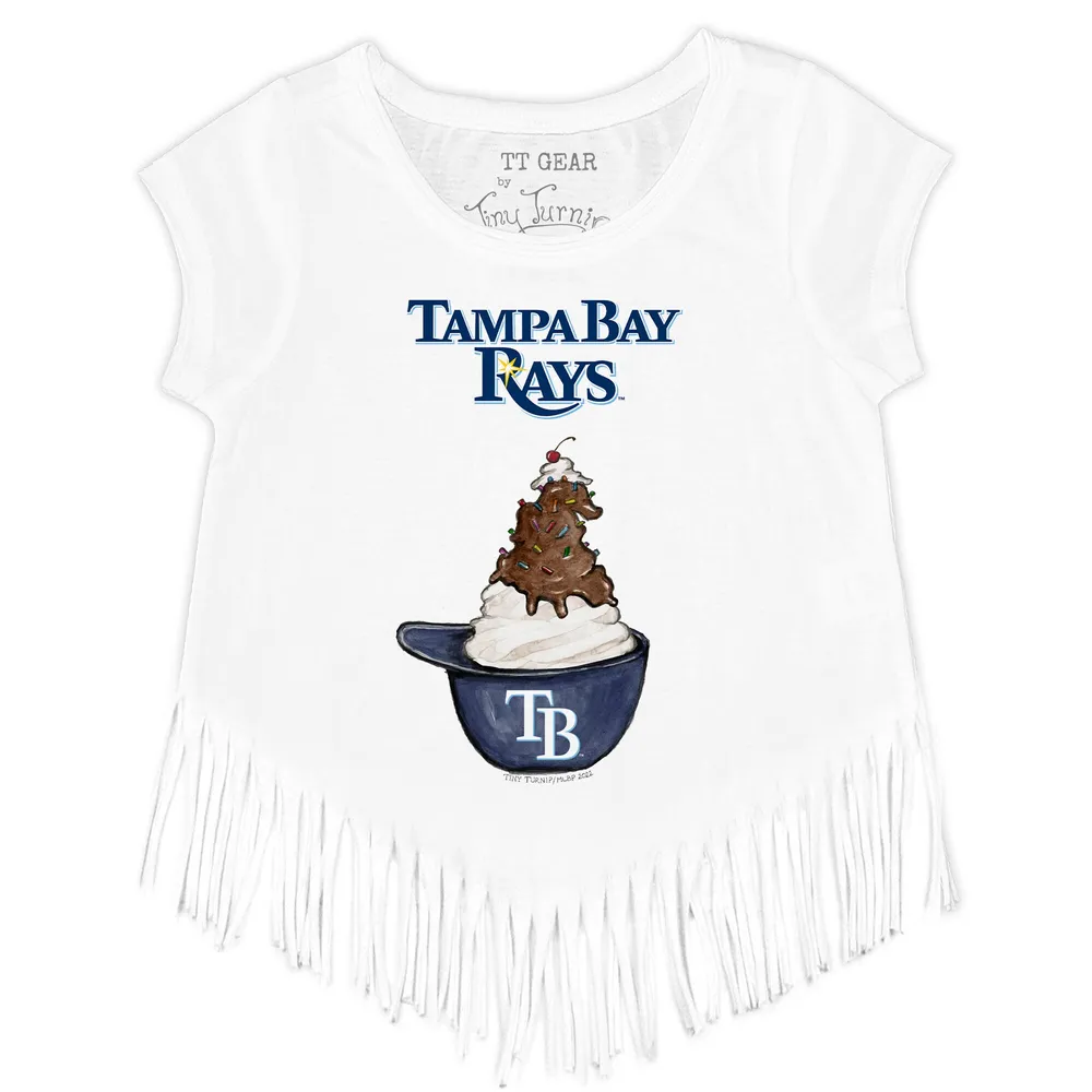 Lids Tampa Bay Rays Tiny Turnip Women's Sundae Helmet T-Shirt