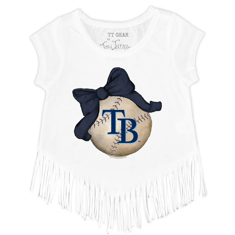 Lids Tampa Bay Rays Tiny Turnip Women's Baseball Babes T-Shirt - White