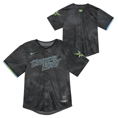 Maillot Nike noir Tampa Bay Rays 2024 City Connect Limited pour bébé