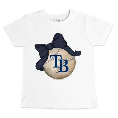 Tiny Turnip Tampa Bay Rays Youth Navy Baseball Tie T-Shirt